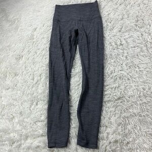 Lululemon Align Pant II 25" Mini Heathered Herringbone Heathered Black White